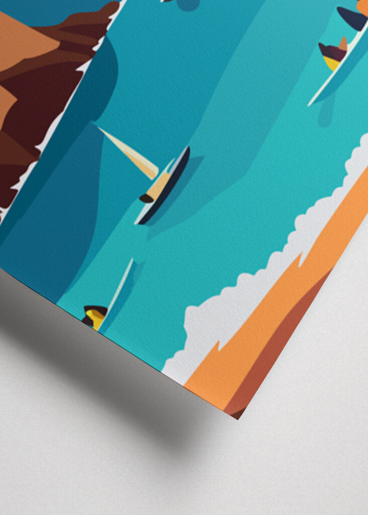 Summer day by the coast