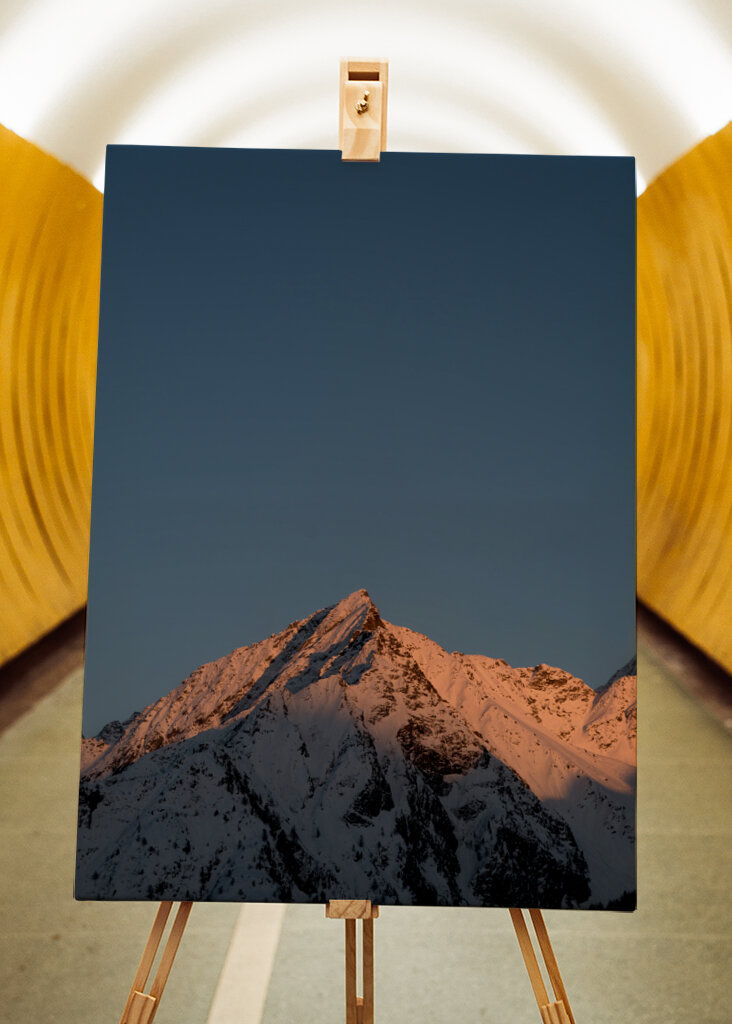 Italian Alpine Peak at Sunset