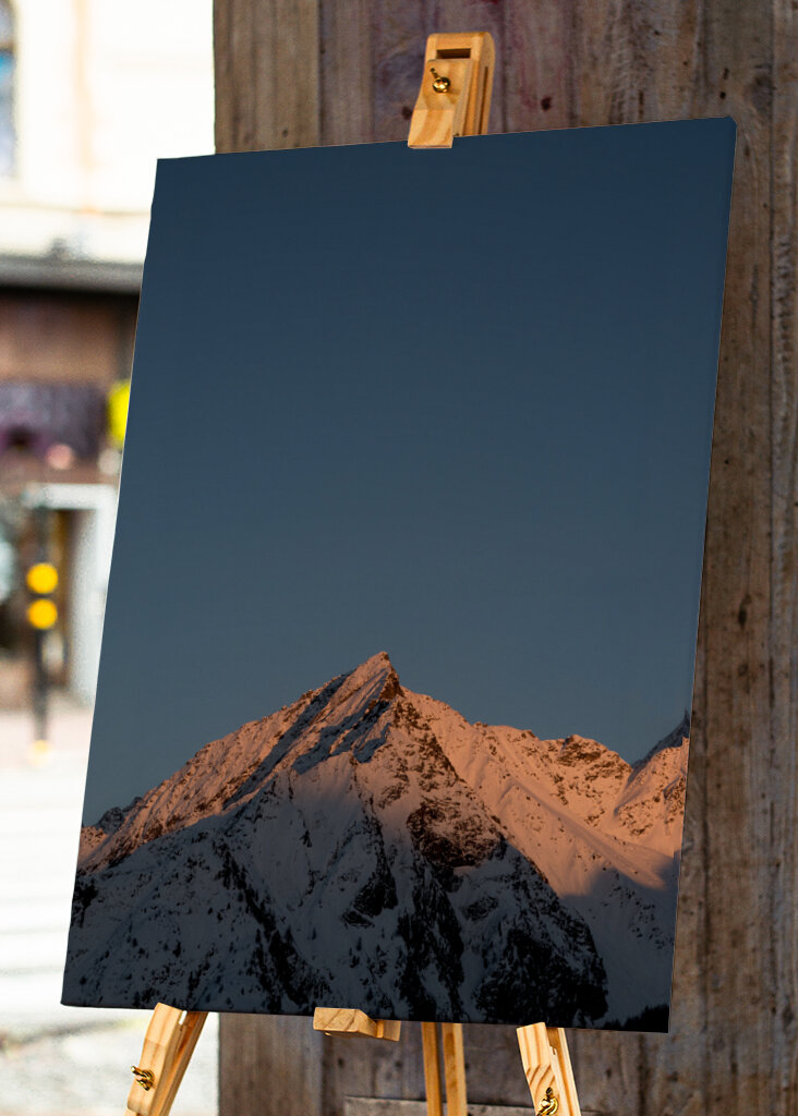 Italian Alpine Peak at Sunset