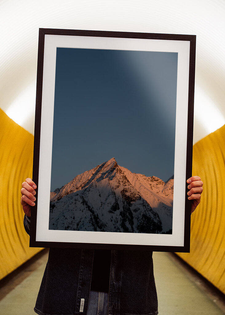 Italian Alpine Peak at Sunset