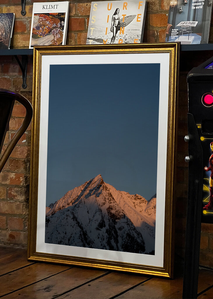 Italian Alpine Peak at Sunset