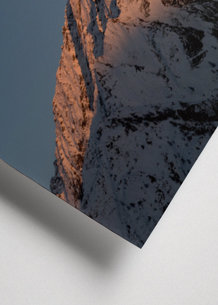 Italian Alpine Peak at Sunset