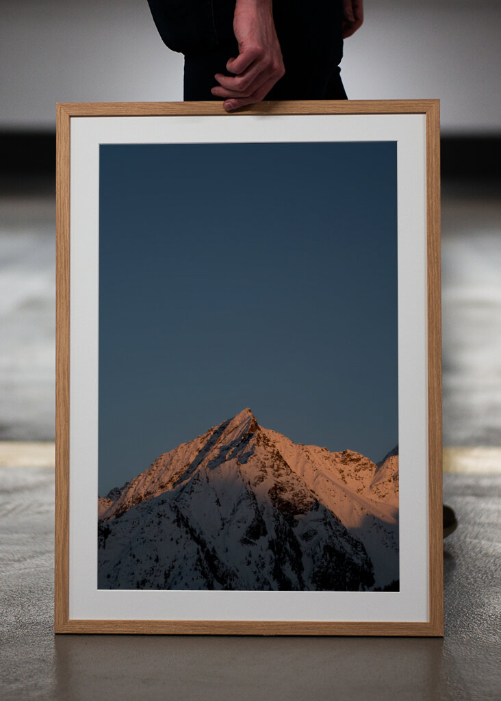 Italian Alpine Peak at Sunset