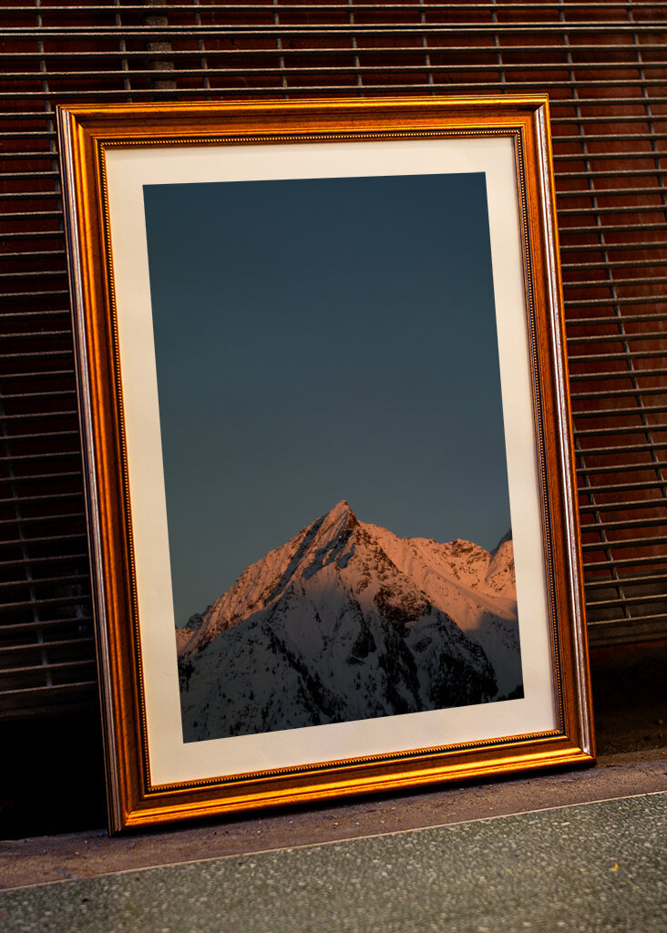 Italian Alpine Peak at Sunset