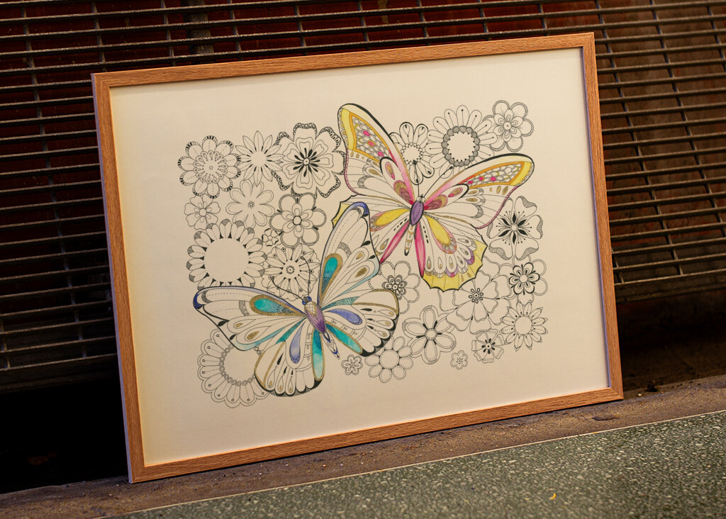 Butterflies Delicate Tints