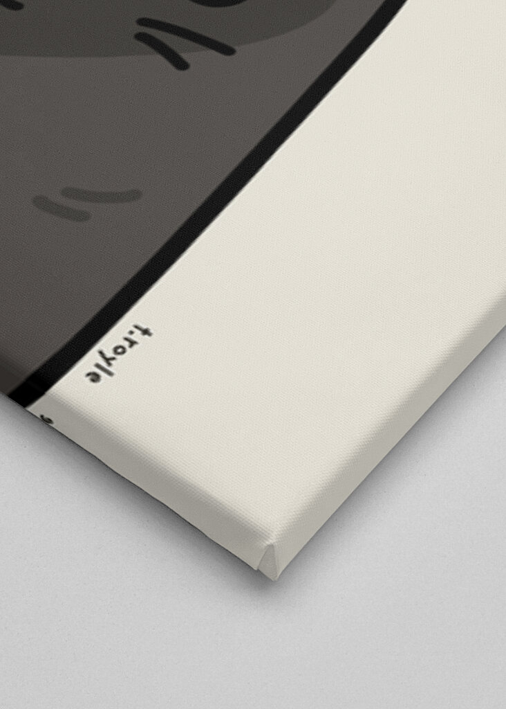 Black Cat With A Heart-Shaped