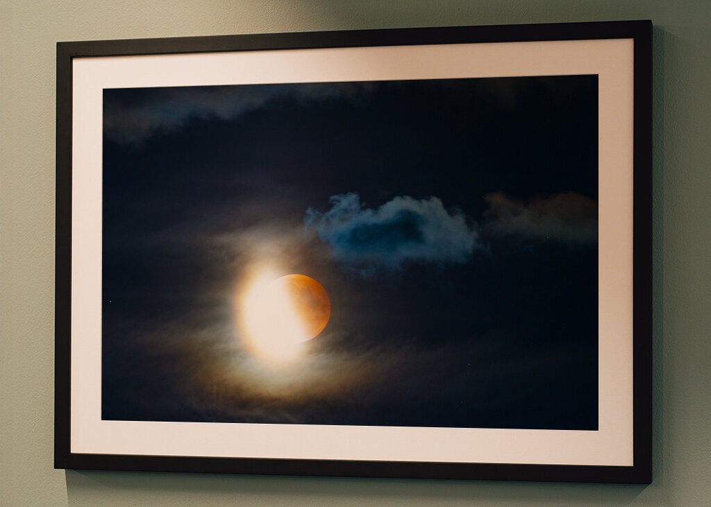 Beleuchteter Blutmond