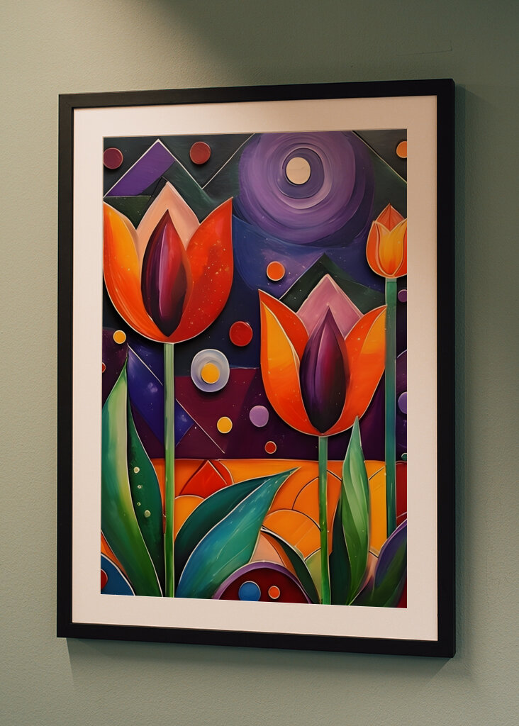 tulips - geometric