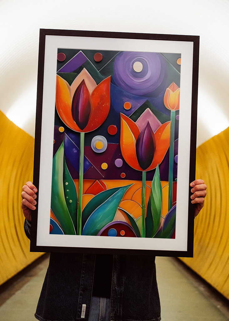 tulips - geometric