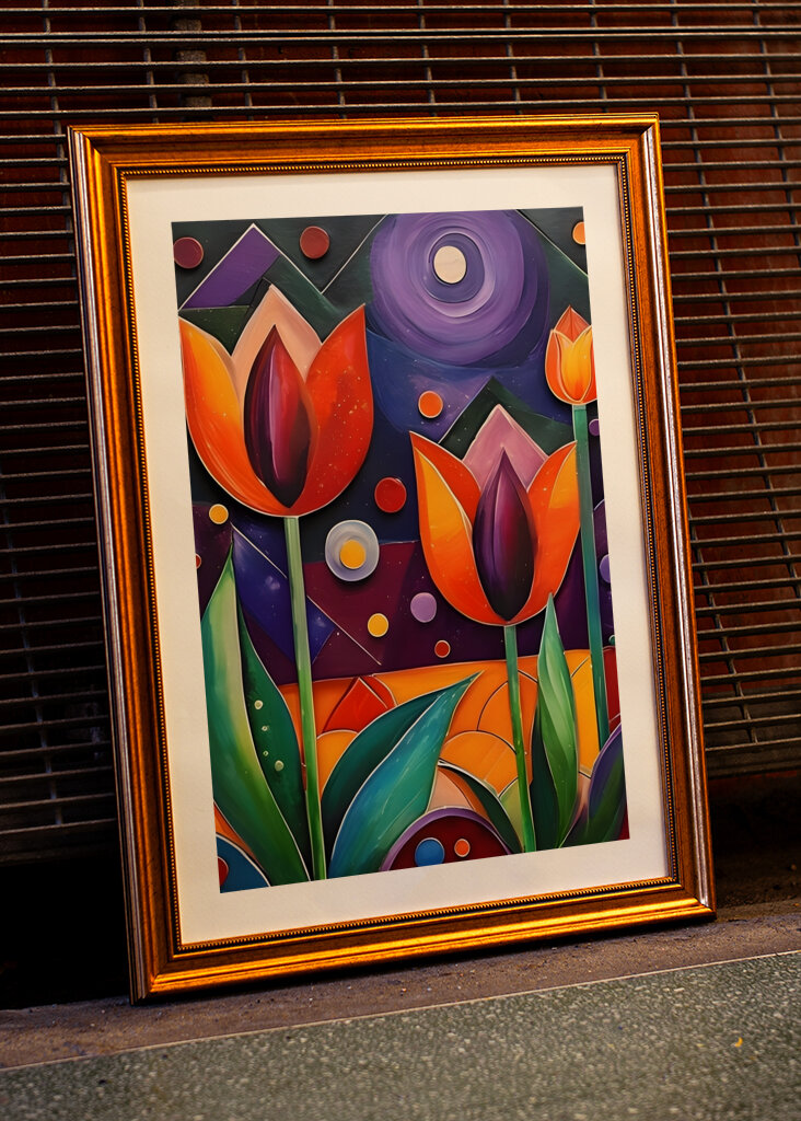 tulips - geometric