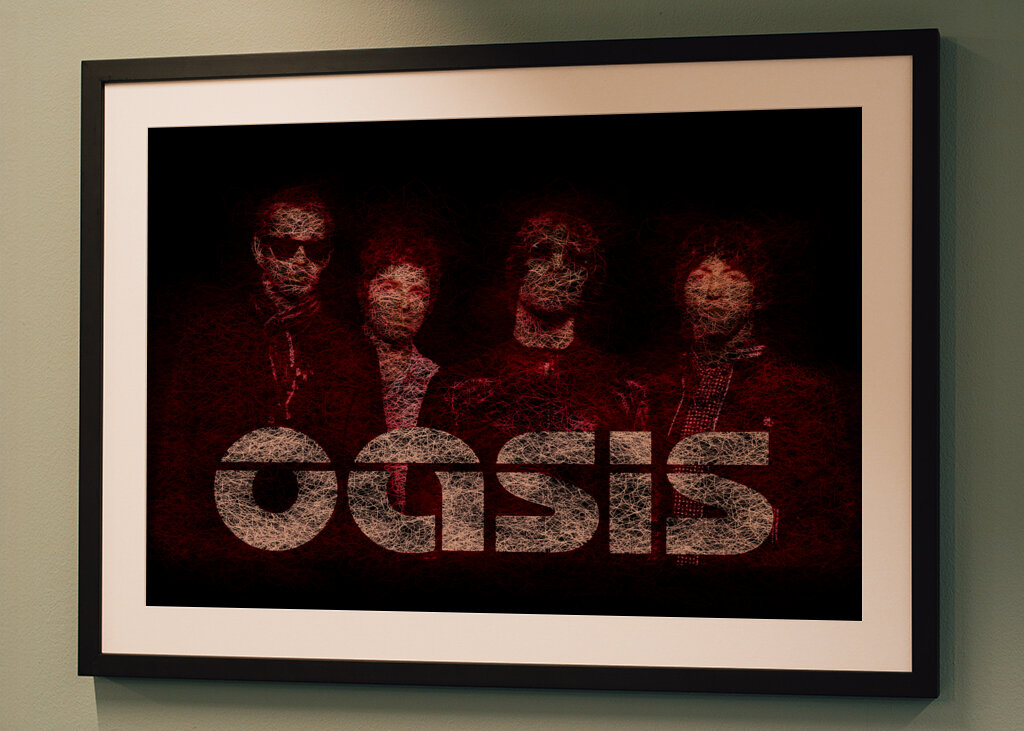 Oasis Band Art.