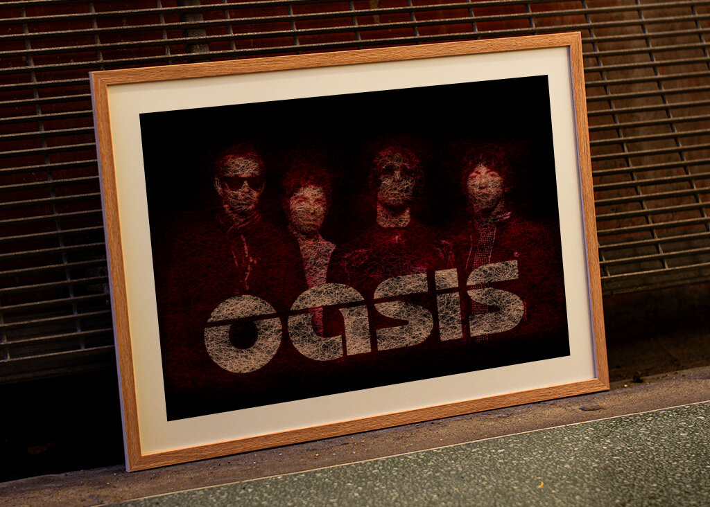 Oasis Band Art.