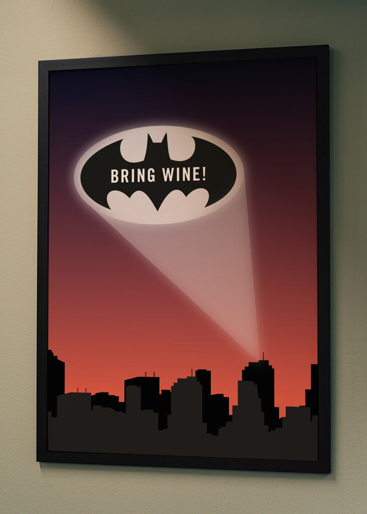 Bat-Signal – Wein mitbringen!