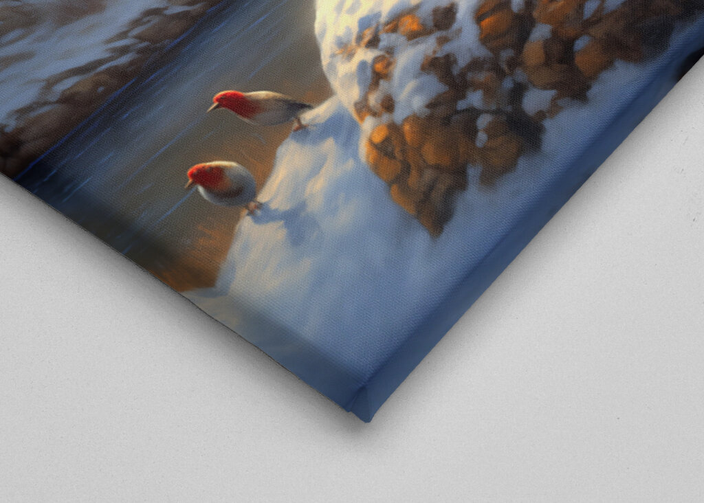 Sněhulák u zimní chaty