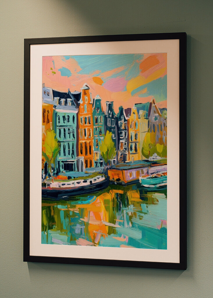 Amsterdam Sunset Scene