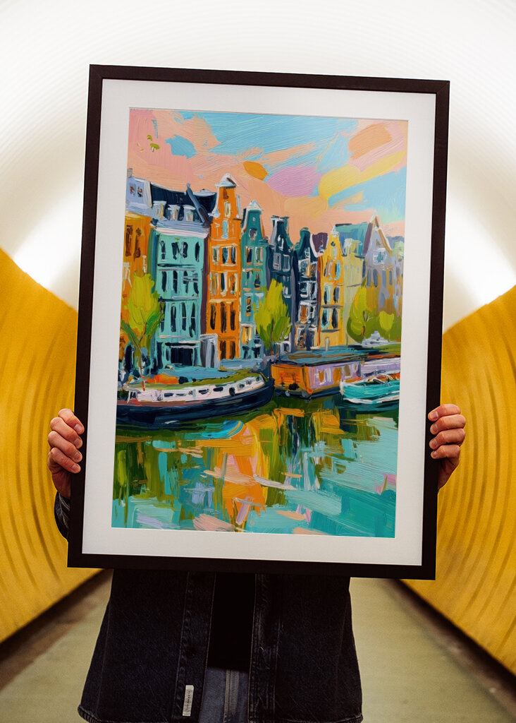 Amsterdam Sunset Scene