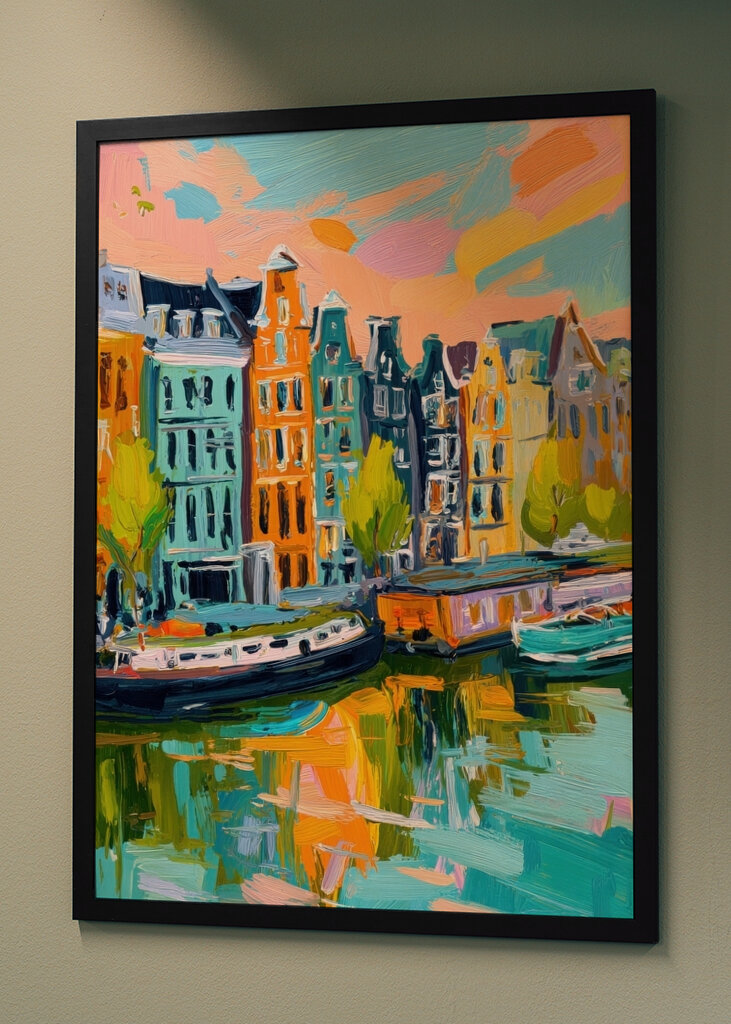 Amsterdam Sunset Scene