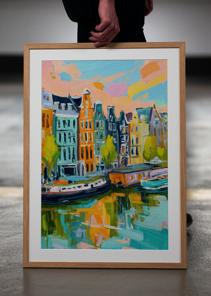 Amsterdam Sunset Scene