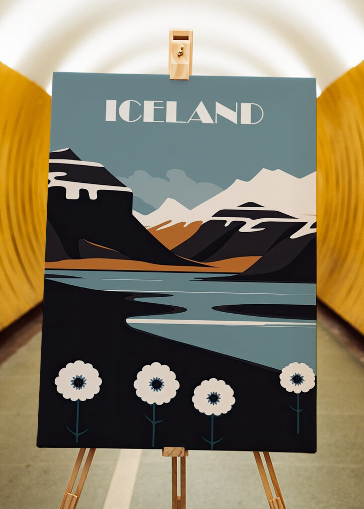Island-rejseplakat