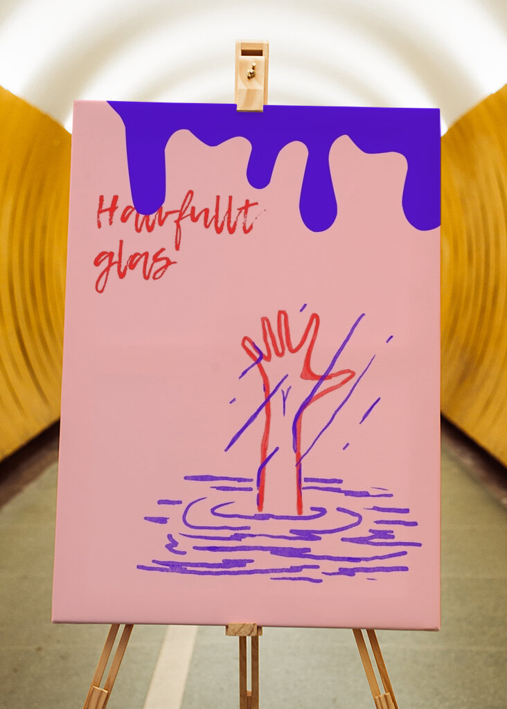 The ironic of half empty glas