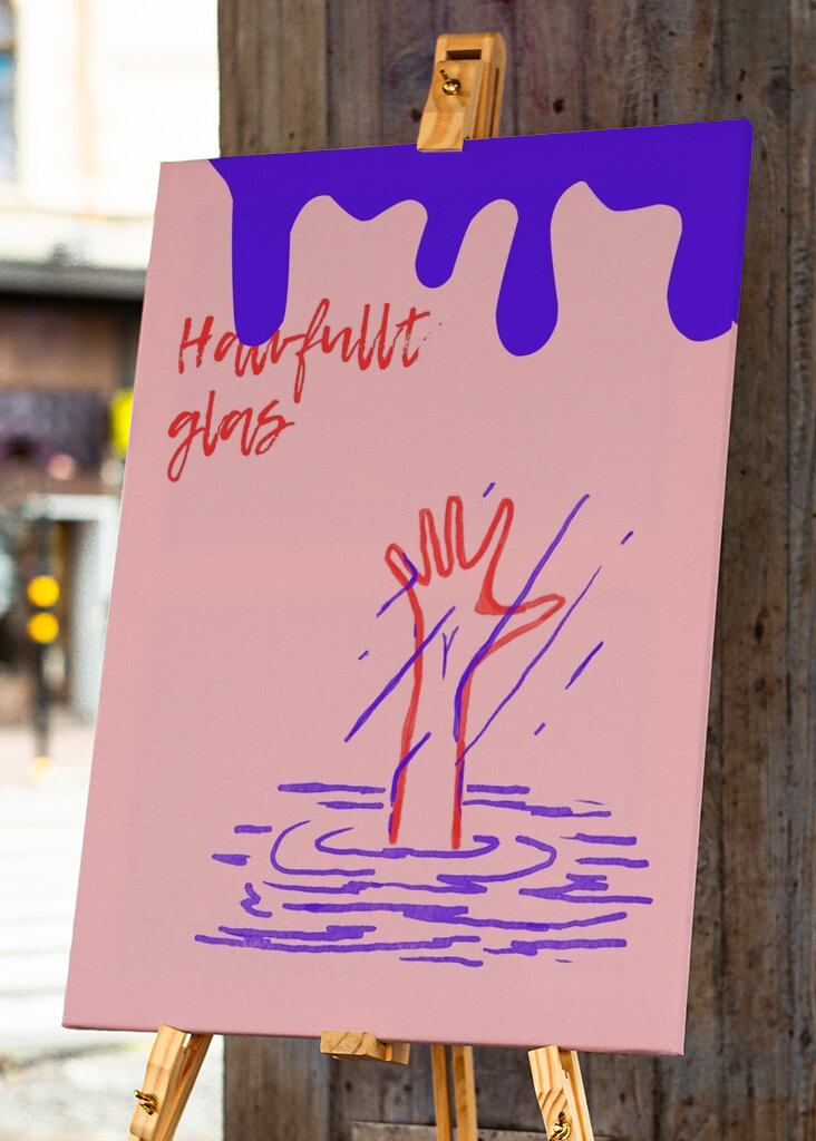 The ironic of half empty glas