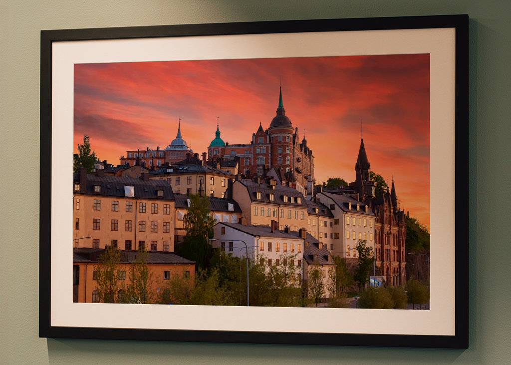 Solnedgang over Maria-fjellet