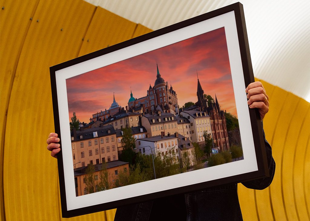 Solnedgang over Maria-fjellet