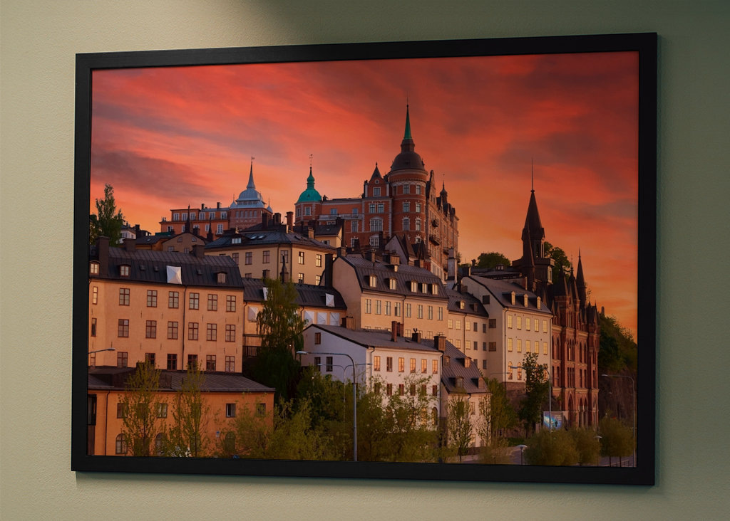 Solnedgang over Maria-fjellet