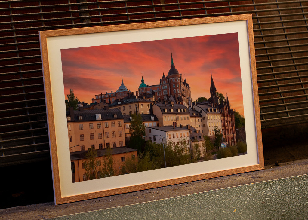 Solnedgang over Maria-fjellet
