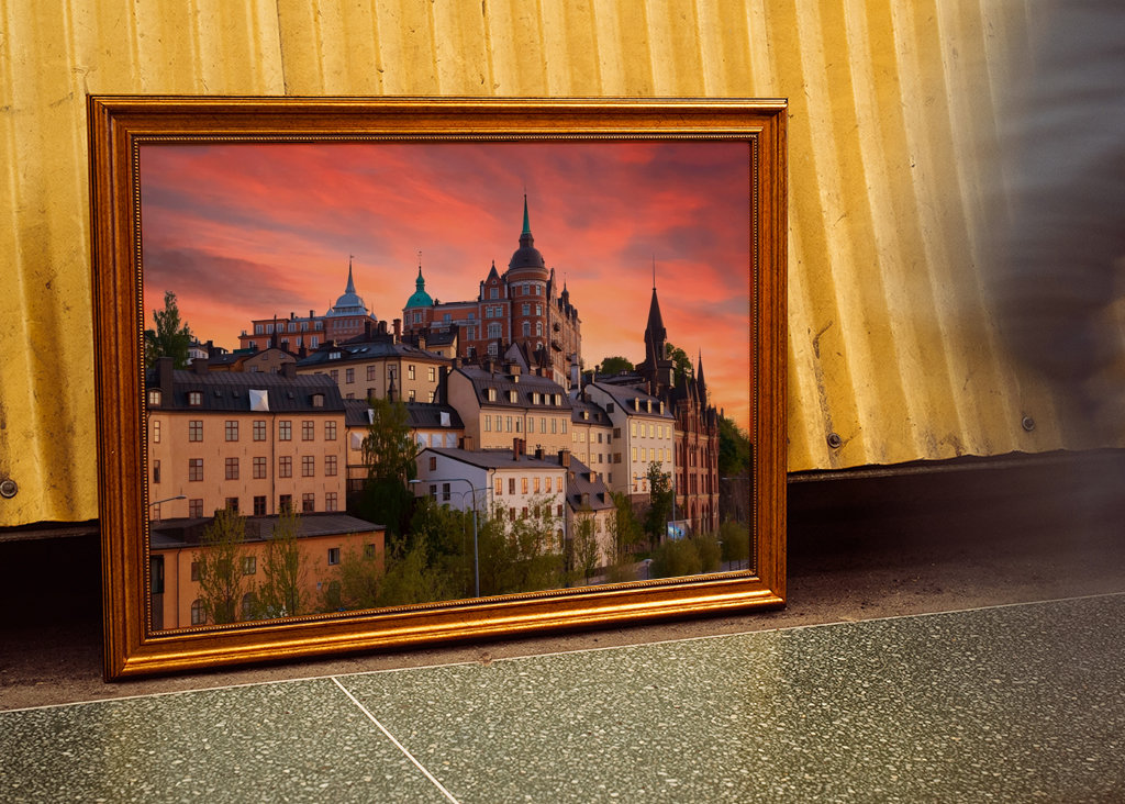 Solnedgang over Maria-fjellet