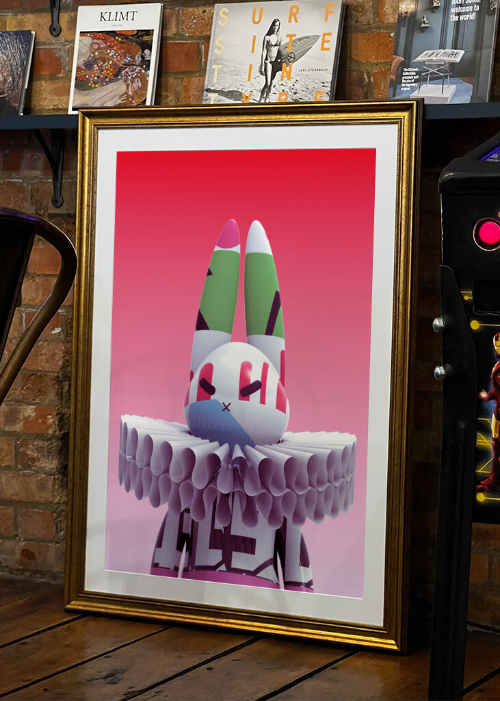 modern Renaissance rabbit portrait no.003