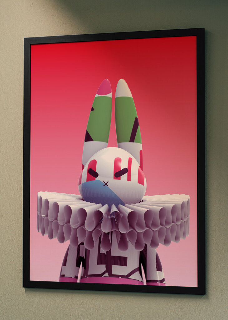 modern Renaissance rabbit portrait no.003