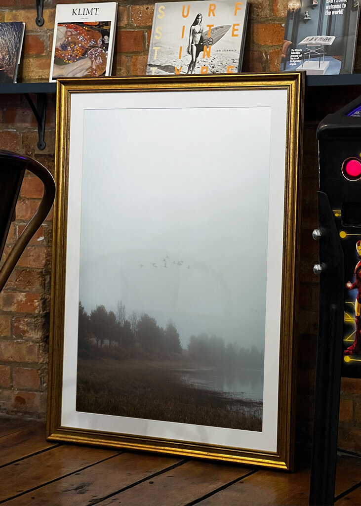 Das Flüstern des Nebels: ein friedlicher Morgen in der Natur