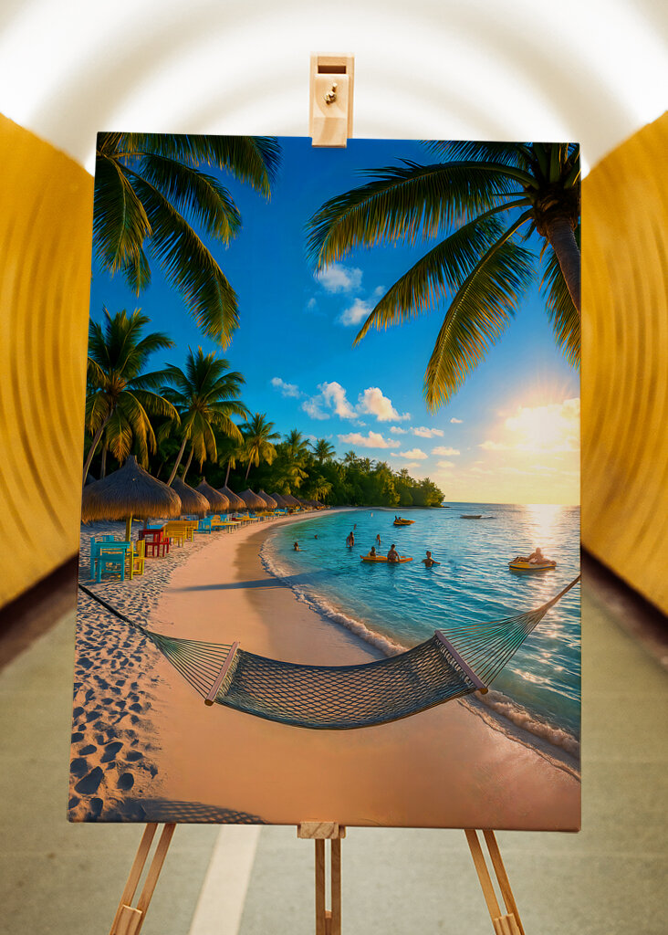 Ren afslapning i et tropisk feriested