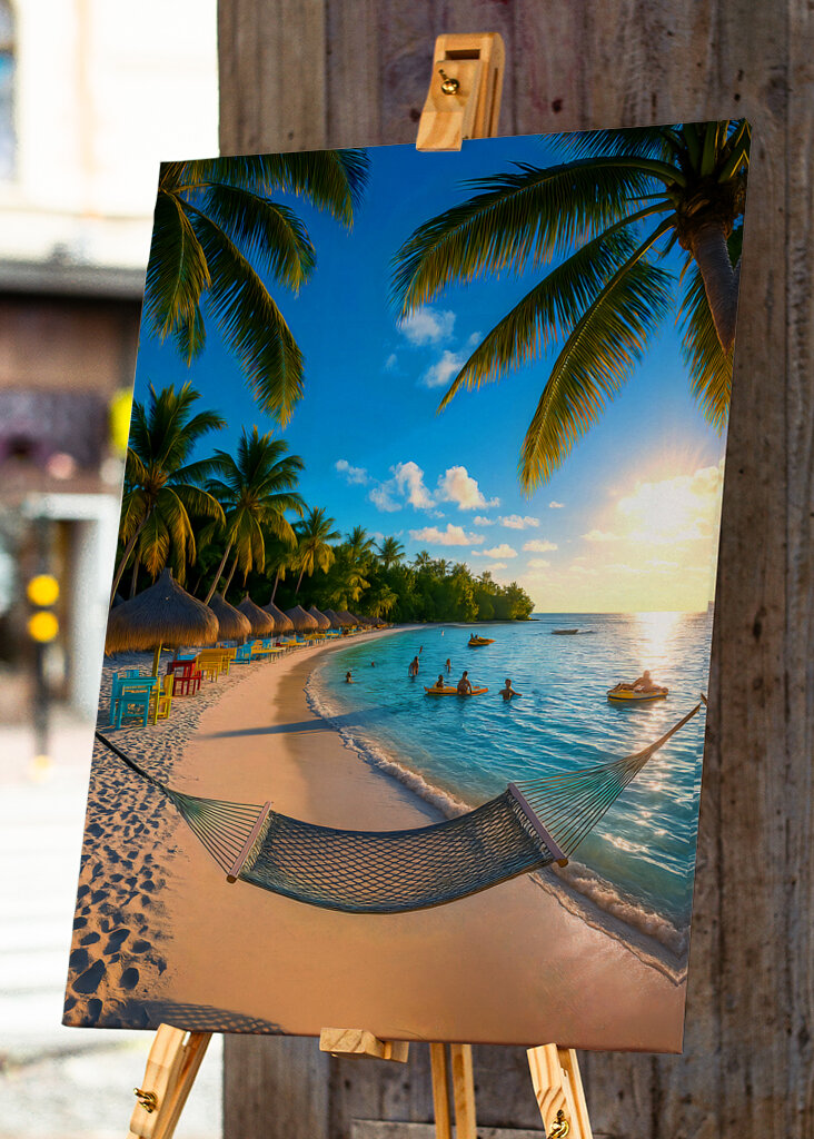 Ren afslapning i et tropisk feriested