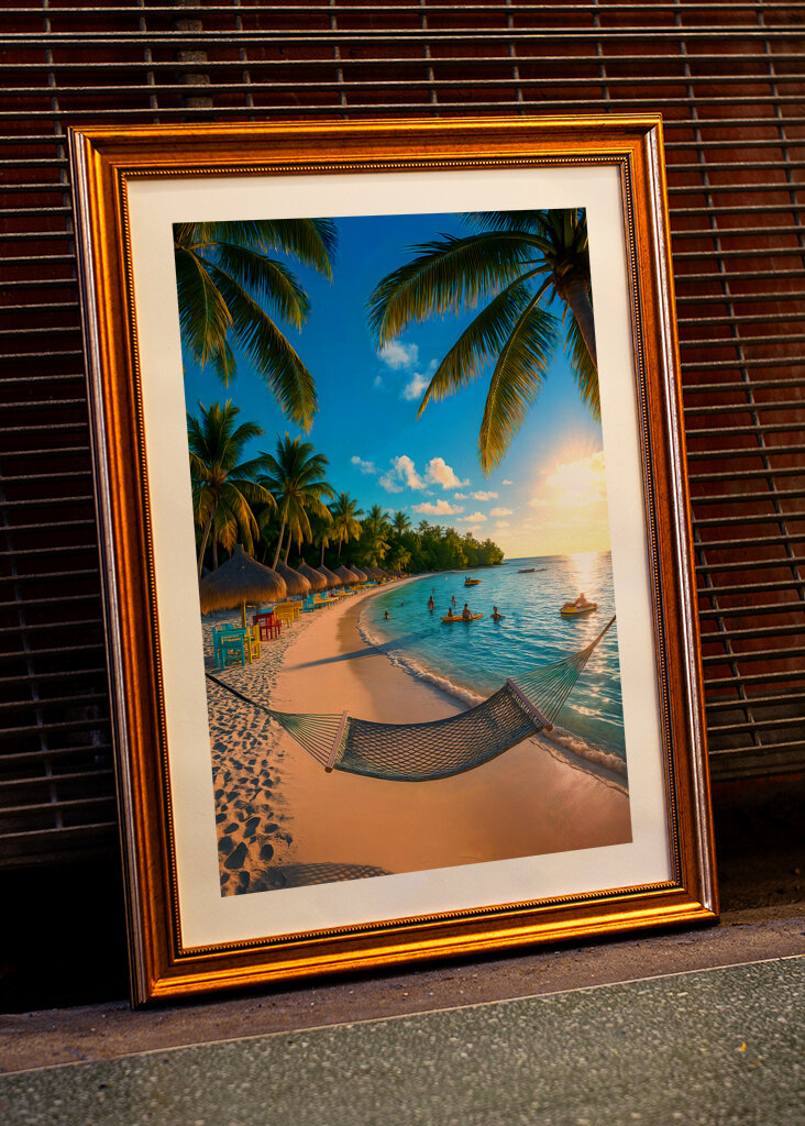 Ren afslapning i et tropisk feriested