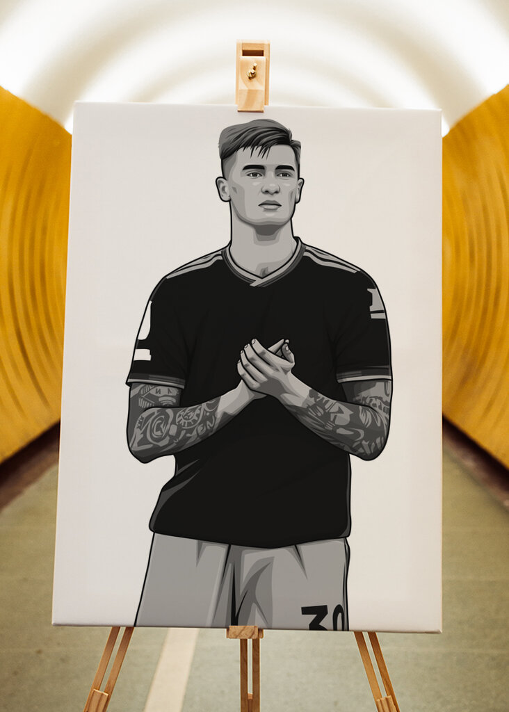 Benjamin Šeško Černobílá verze