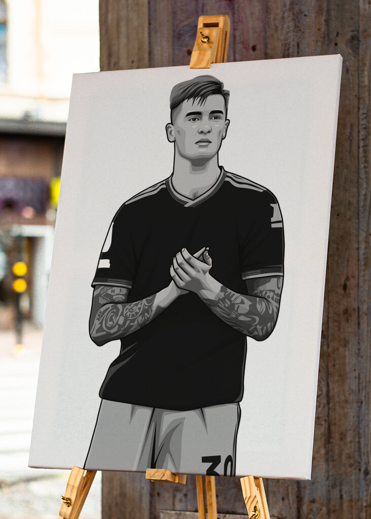 Benjamin Šeško Černobílá verze