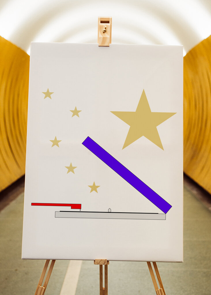 Record player and stars