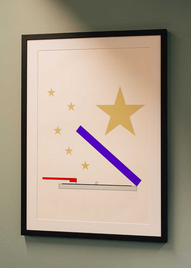 Record player and stars