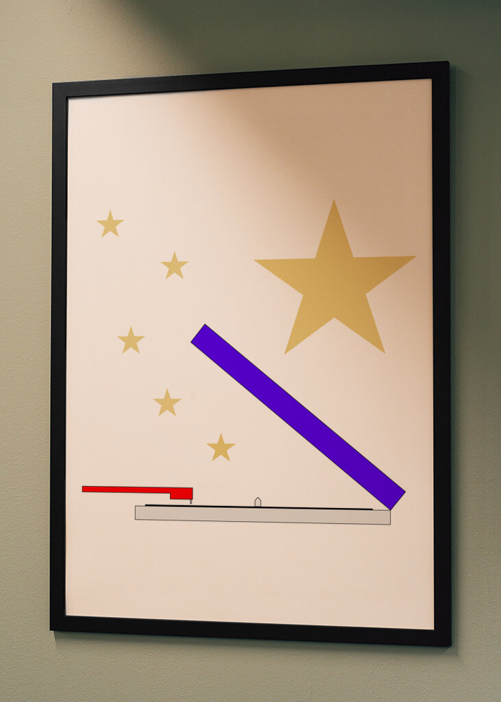 Record player and stars