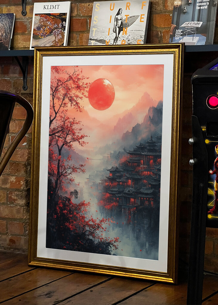 Sereniteit in de schemering: een mystiek landschap