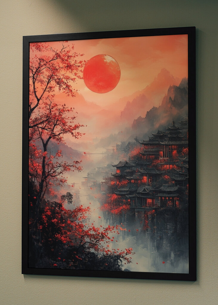 Sereniteit in de schemering: een mystiek landschap