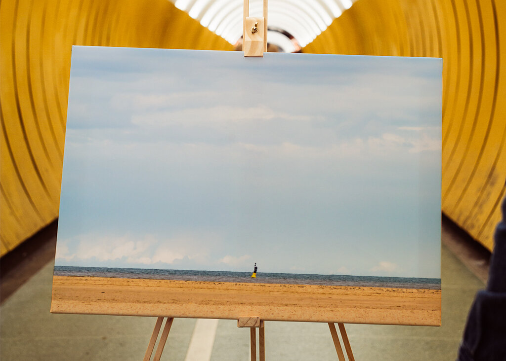 Solitude by the Shore: A Moment of Reflection