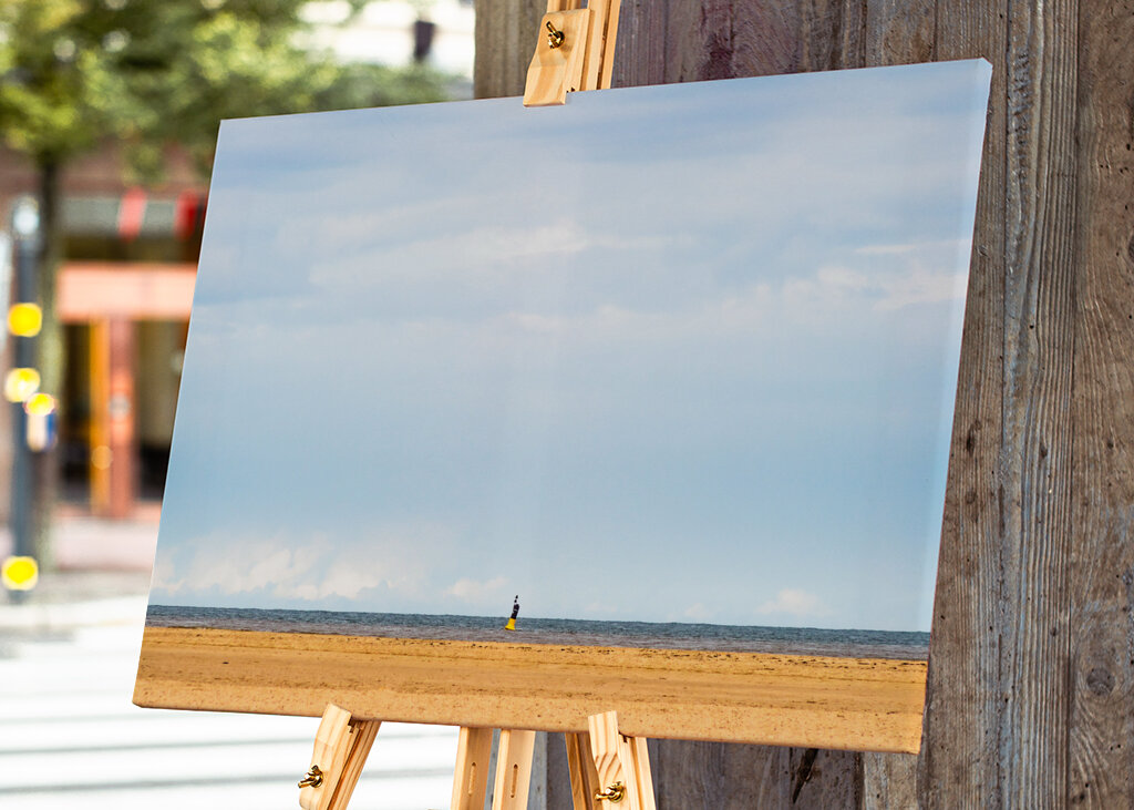 Solitude by the Shore: A Moment of Reflection