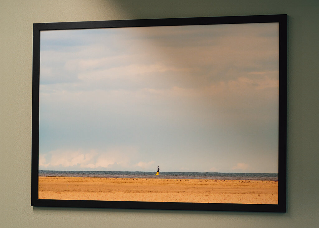 Solitude by the Shore: A Moment of Reflection