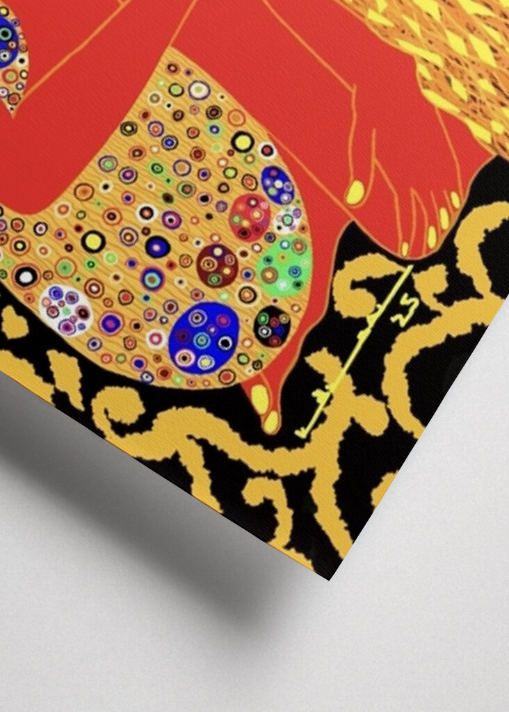 Golden Reverie: A Modern Take on Gustav Klimt's Artistry