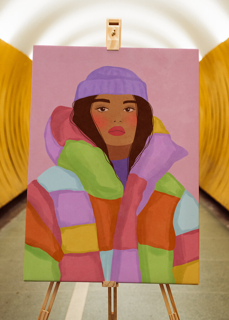 Femme fraîche de l’hiver