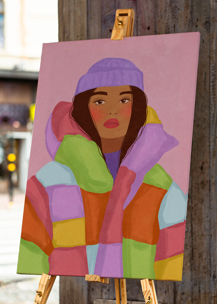 Femme fraîche de l’hiver