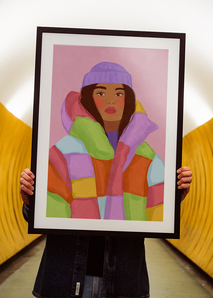 Femme fraîche de l’hiver